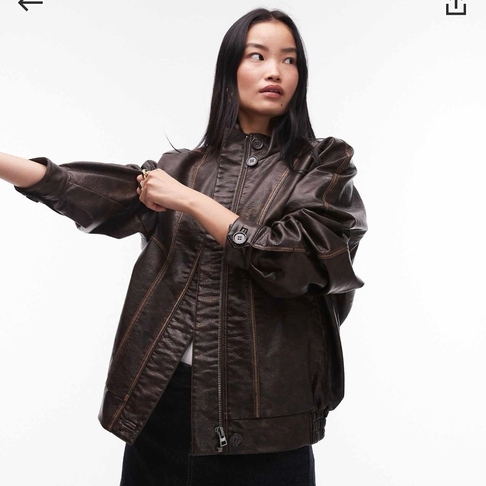 Stylish Brown Leather Jacket